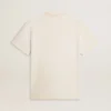 Men's vintage-look white T-shirt with front print