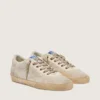 Men’s white and beige Super-Star LAB in mesh and suede