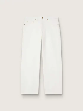 Men's white denim pants