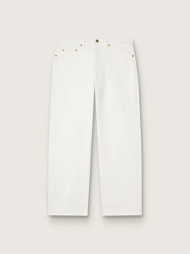 Men's white denim pants