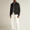 Men's white denim pants