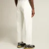 Men's white denim pants