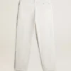 Men's white denim pants