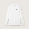 Men's white long-sleeve sports top