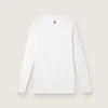Men's white long-sleeve sports top