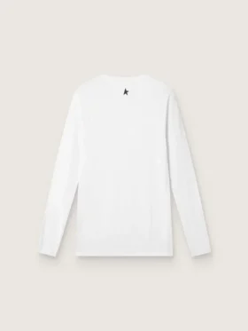 Men’s white long-sleeve sports top
