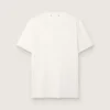 Men's white T-shirt with distressed treatment