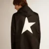 Men's windcheater with contrasting white logo and star