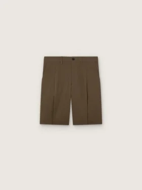 Men’s wool gabardine Bermuda shorts