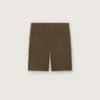 Men’s wool gabardine Bermuda shorts