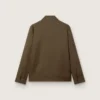 Men's wool gabardine coach jacket with embroidery