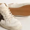 Mid Star in nappa with glitter star and nude leather flash