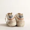 Mid Star in nappa with glitter star and nude leather flash