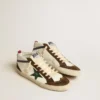 Mid Star with green leather star and blue leather flash