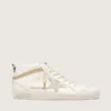 Mid Star with star and heel tab in suede with Swarovski crystals
