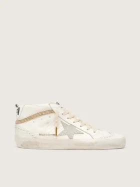 Mid Star with star and heel tab in suede with Swarovski crystals
