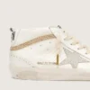 Mid Star with star and heel tab in suede with Swarovski crystals