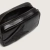 Mini Star Bag in black leather with Swarovski crystal star