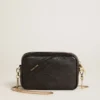 Mini Star Bag in black leather with tone-on-tone star