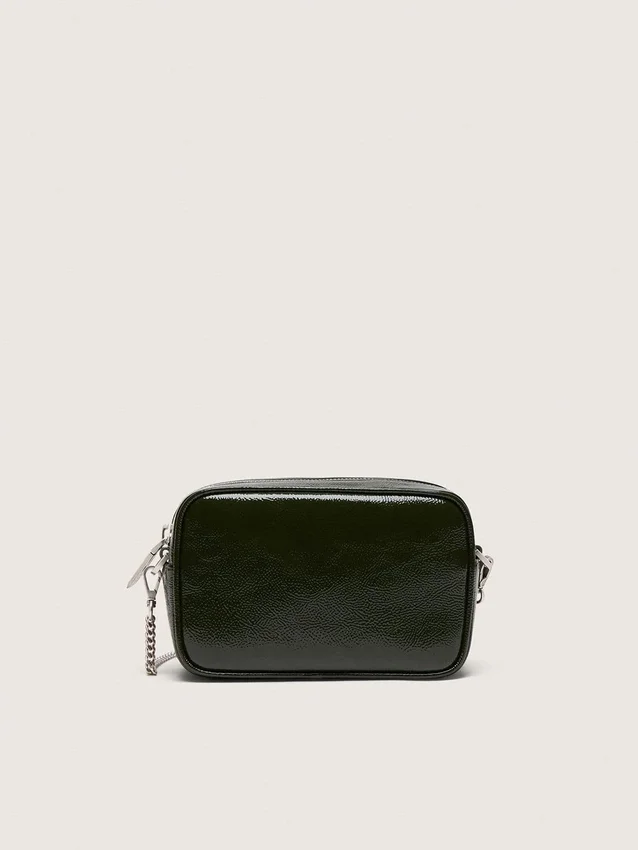 Mini Star Bag in black leather with tone-on-tone star