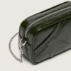 Mini Star Bag in black leather with tone-on-tone star