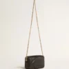 Mini Star Bag in black leather with tone-on-tone star