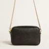 Mini Star Bag in black leather with tone-on-tone star