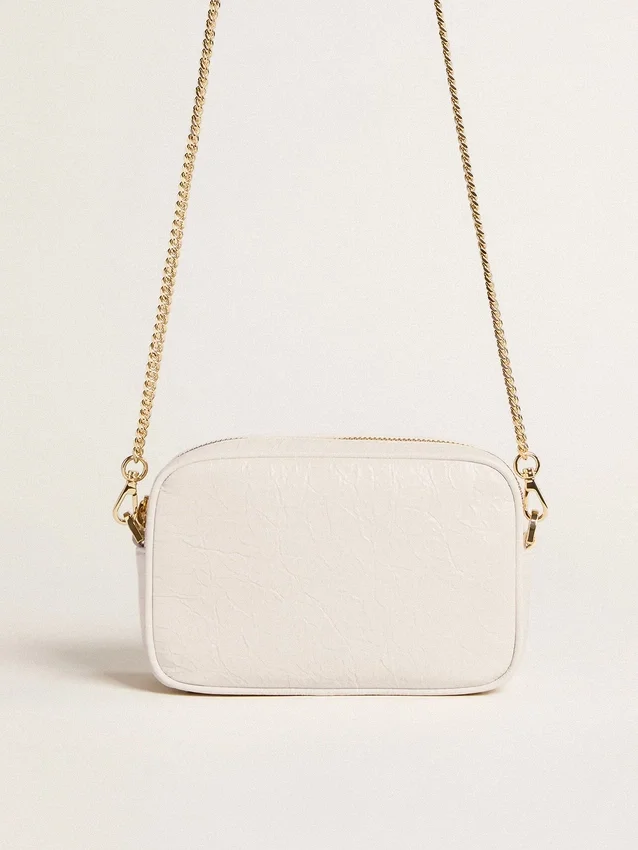 Mini Star Bag in butter-white leather with tone-on-tone star