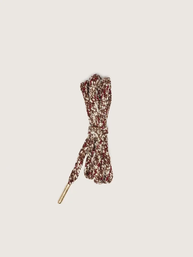 Multicolor braided laces with lurex