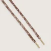 Multicolor braided laces with lurex