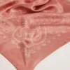 Old rose scarf with paisley print