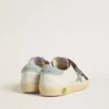 Old School Young in nappa with light blue suede star and brown suede inserts