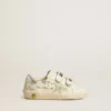 Old School Young with suede star and metallic leather heel tab