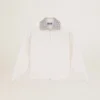 Papyrus white Denise Star Collection zipped sweatshirt with crystal collar
