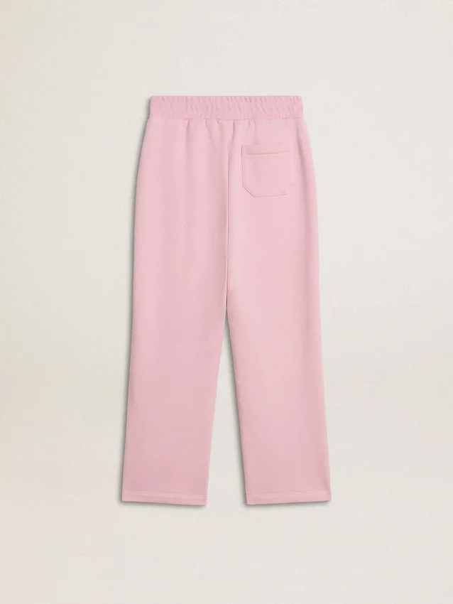 Pink joggers with glitter star on the front