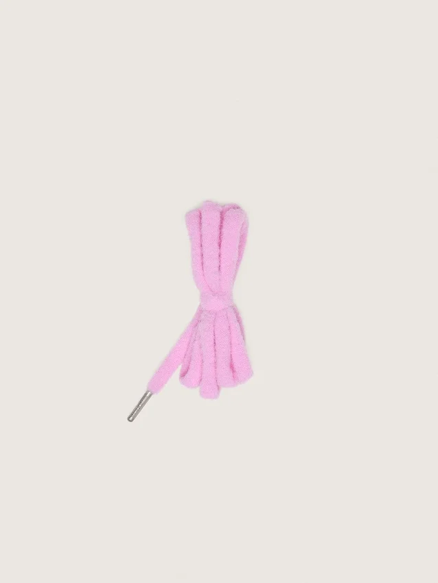 Pink puffy laces