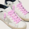 Pink puffy laces
