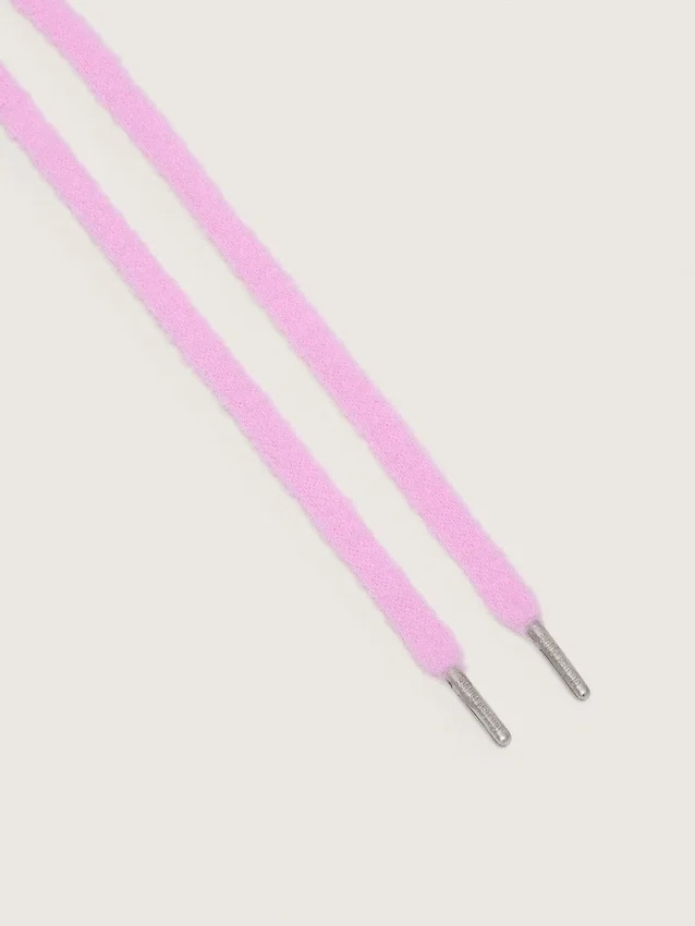 Pink puffy laces