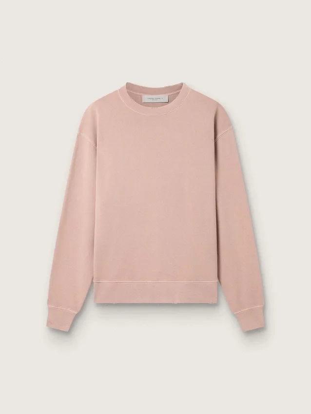 Powder-pink sweatshirt with reverse logo on the back - Jersey Capsule