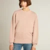 Powder-pink sweatshirt with reverse logo on the back - Jersey Capsule