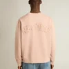 Powder-pink sweatshirt with reverse logo on the back - Jersey Capsule