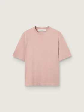 Powder-pink T-shirt with reverse logo on the back - Jersey Capsule