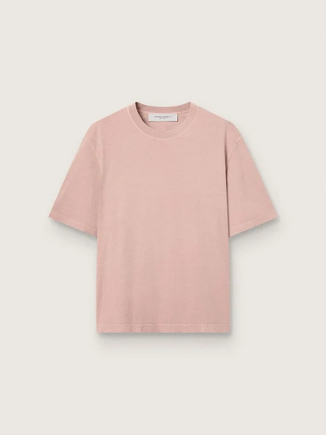 Powder-pink T-shirt with reverse logo on the back - Jersey Capsule