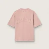 Powder-pink T-shirt with reverse logo on the back - Jersey Capsule