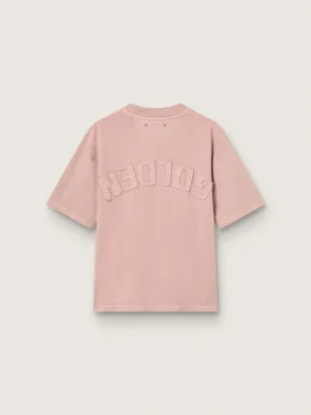 Powder-pink T-shirt with reverse logo on the back – Jersey Capsule