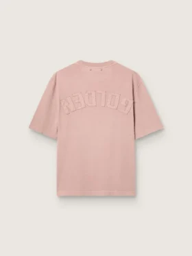 Powder-pink T-shirt with reverse logo on the back – Jersey Capsule
