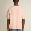 Powder-pink T-shirt with reverse logo on the back - Jersey Capsule