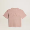 Powder-pink T-shirt with reverse logo on the back - Jersey Capsule