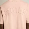 Powder-pink T-shirt with reverse logo on the back - Jersey Capsule