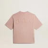 Powder-pink T-shirt with reverse logo on the back - Jersey Capsule
